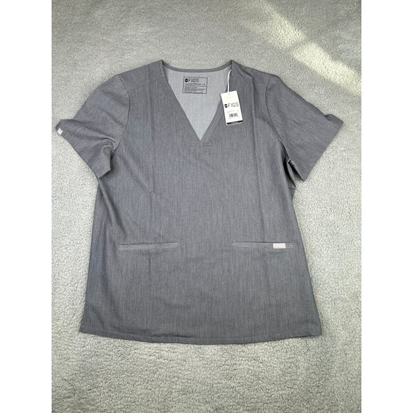 FIGS Casma three pocket scrub top xl NWT GRAPHITE - Picture 1 of 8
